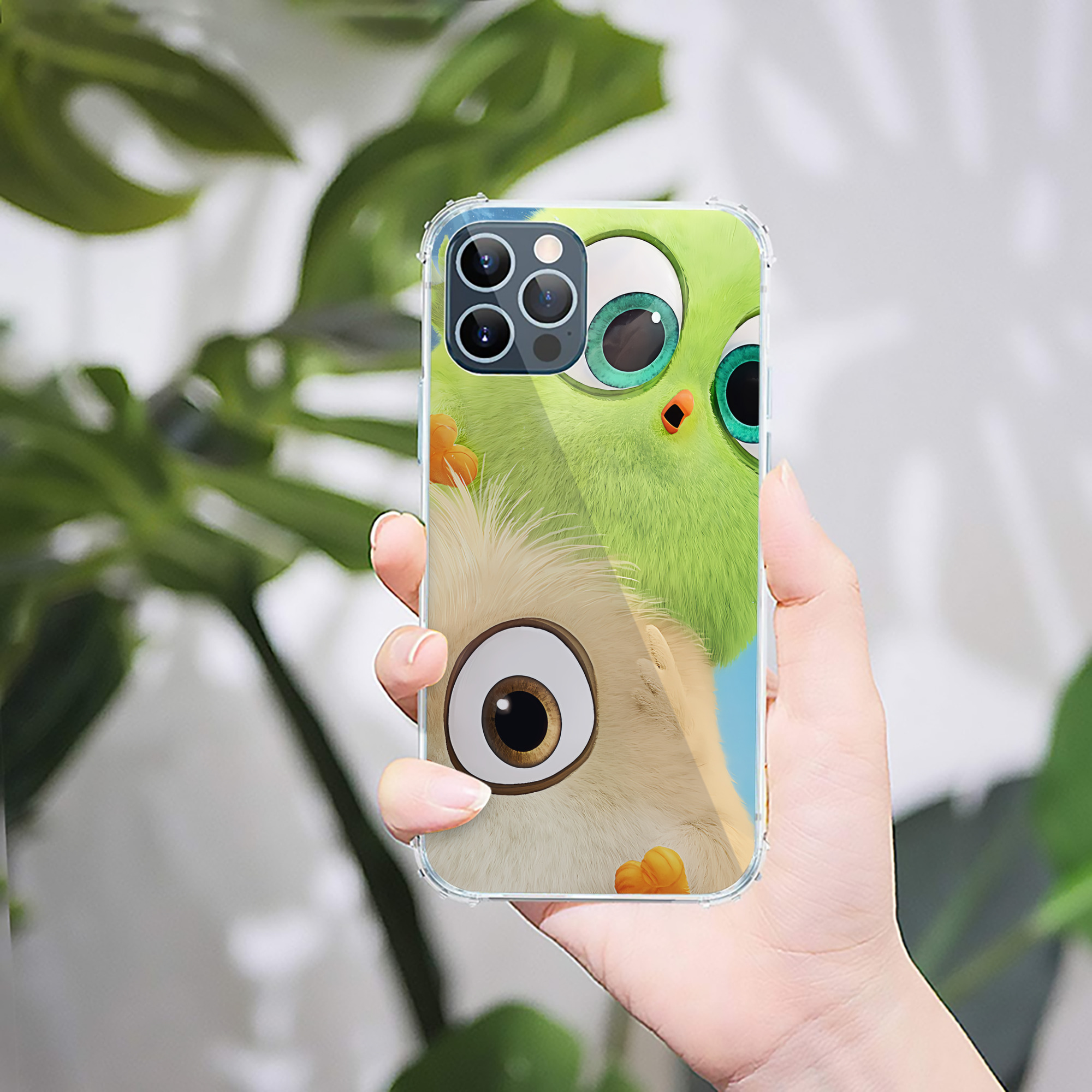 （画像用） Angry Birds アングリーバード 【iPhone 12シリーズ対応】透明スマホケース（クリアソフトケース）